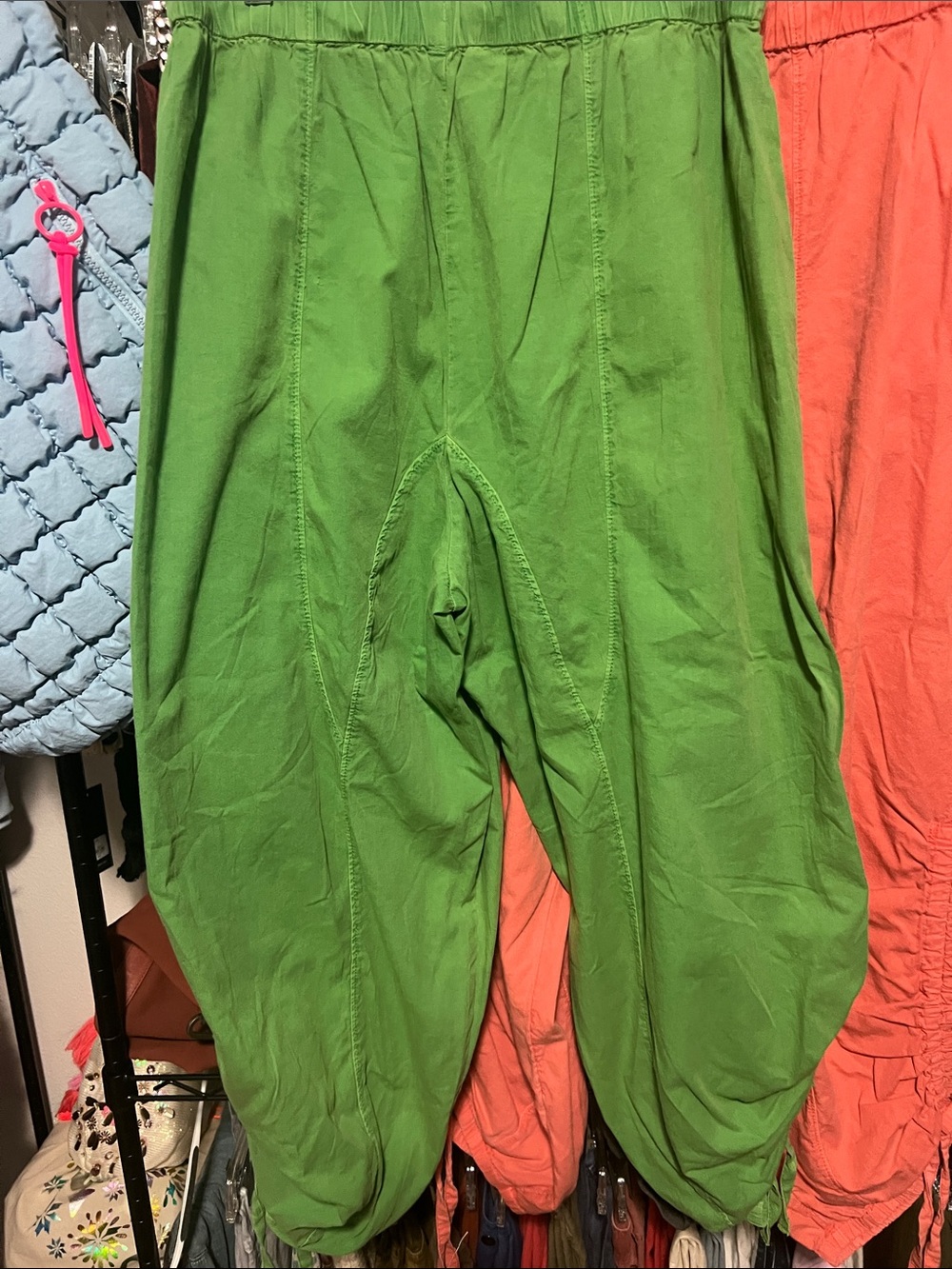 Free People: Hadley Poplin Pants|Tree Leaf/NWT - Picture 7 of 10